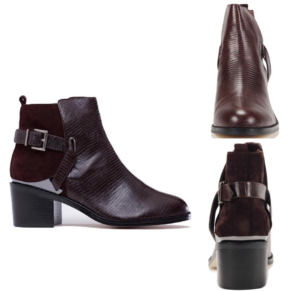Senso Shoes: India 1 Bordo Bootie Brown Boots Sz 8